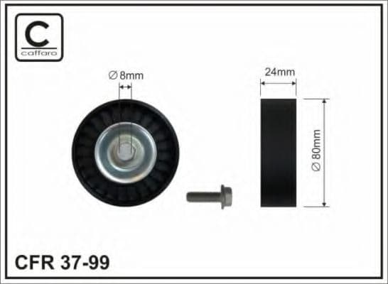 37-99 Caffaro Обводной ролик поликлинового ремня