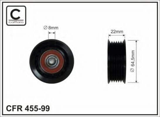 455-99 Caffaro Обводной ролик поликлинового ремня