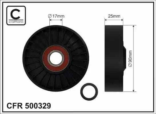500329 Caffaro Натяжний ролик поліклинового ременя