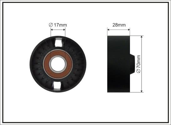 33900sc Caffaro Обвідний ролик поліклинового ременя