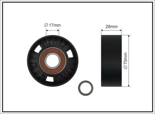 1192sc Caffaro Обвідний ролик поліклинового ременя