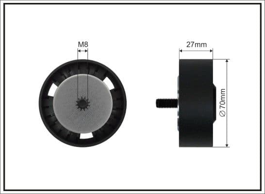 22699sc Caffaro Обвідний ролик поліклинового ременя