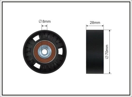 37014sc Caffaro Обвідний ролик поліклинового ременя