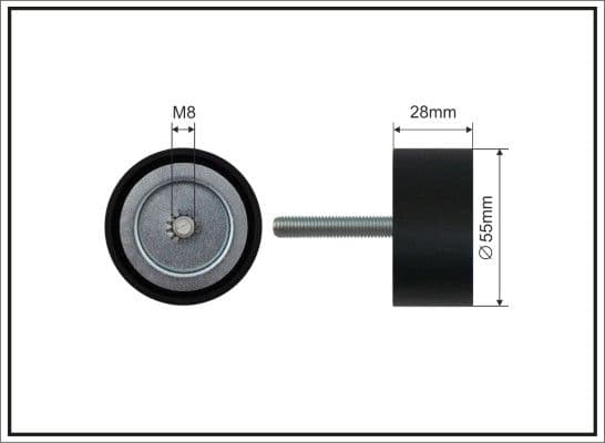 500656 Caffaro Обвідний ролик поліклинового ременя