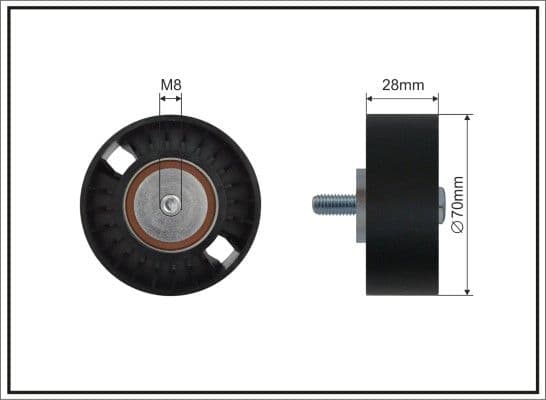 1109sc Caffaro Обводной ролик поликлинового ремня
