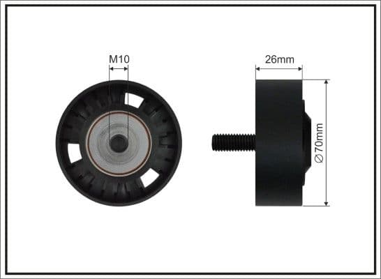 500189sc Caffaro Обвідний ролик поліклинового ременя