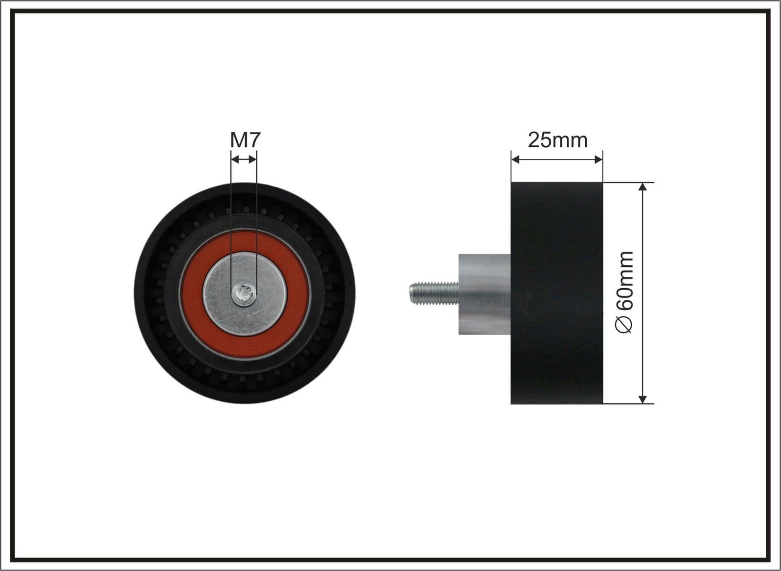 500719 Caffaro Обвідний ролик поліклинового ременя