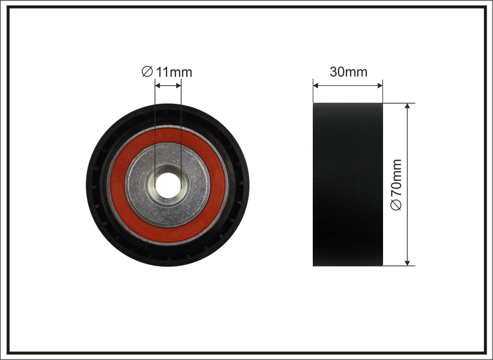 500728 Caffaro Обвідний ролик поліклинового ременя