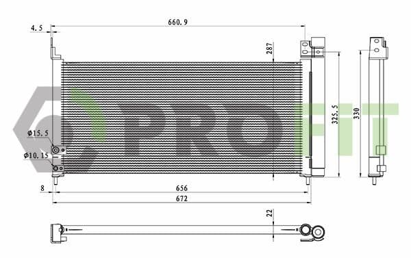 17700573 Profit Радіатор кондиціонера