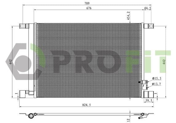 17700584 Profit Радіатор кондиціонера