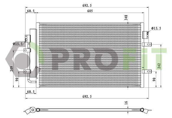 17700585 Profit Радіатор кондиціонера