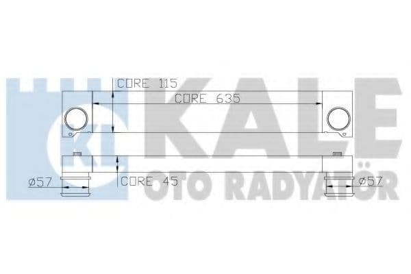 348000 Kale Oto Radyatör Інтеркулер