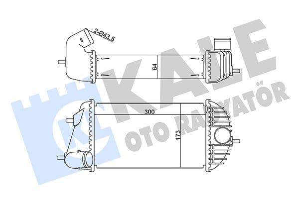 345130 Kale Oto Radyatör Інтеркулер для Suzuki Swift