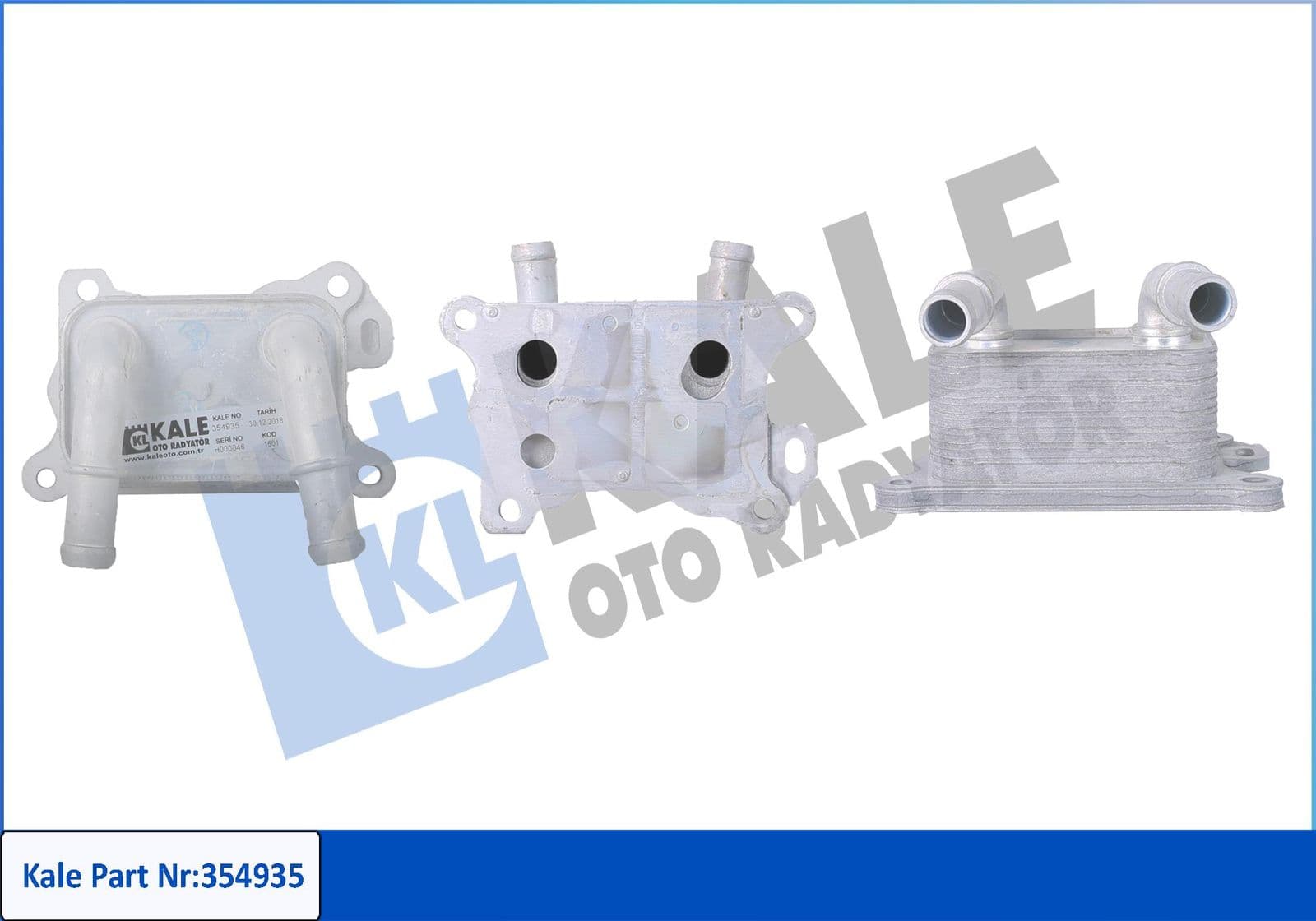 354935 Kale Oto Radyatör Оливний радіатор двигуна