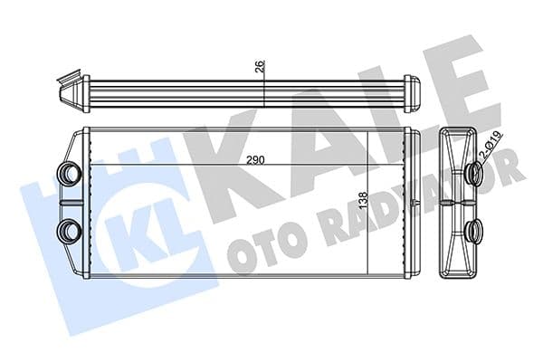 346490 Kale Oto Radyatör Радіатор пічки