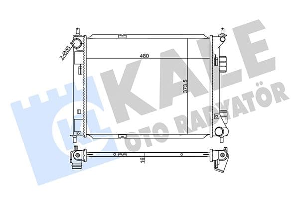 355510 Kale Oto Radyatör Радіатор охолодження двигуна