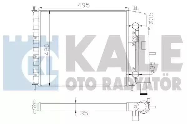 342270 Kale Oto Radyatör Радіатор охолодження двигуна