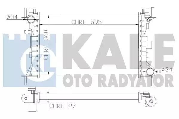 349700 Kale Oto Radyatör Радіатор охолодження двигуна для Ford Focus