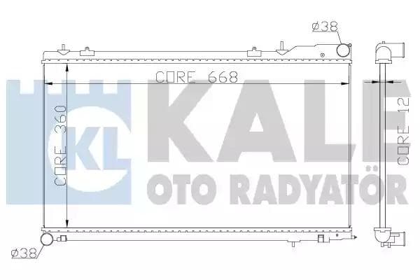 364900 Kale Oto Radyatör Радіатор охолодження двигуна для Subaru Forester