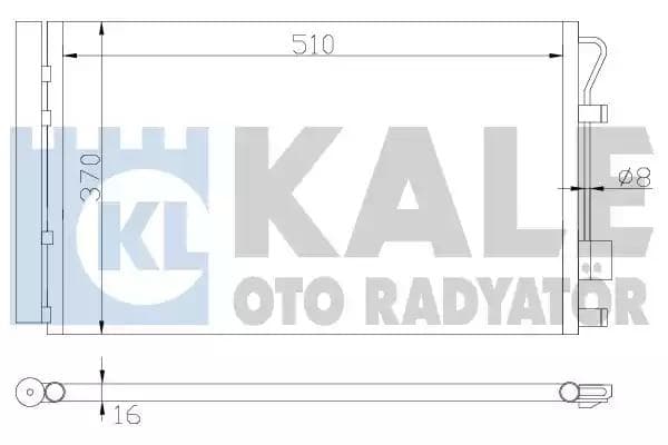 380200 Kale Oto Radyatör Радіатор кондиціонера