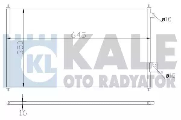 380300 Kale Oto Radyatör Радіатор кондиціонера для Honda Civic