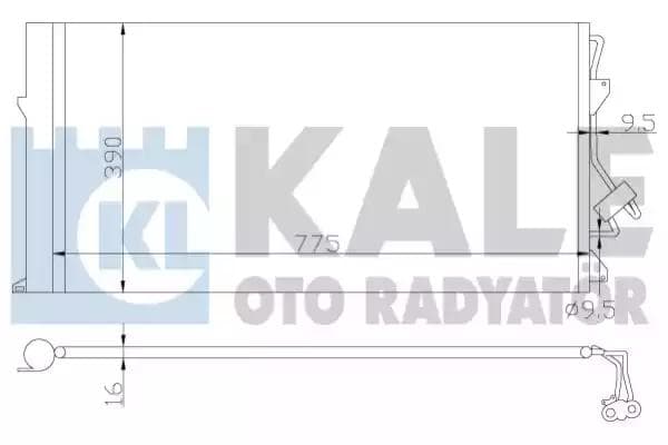 382100 Kale Oto Radyatör Радіатор кондиціонера
