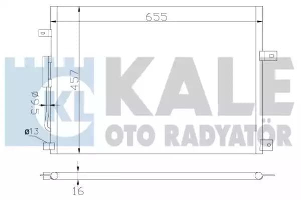 385700 Kale Oto Radyatör Радіатор кондиціонера для Jeep Grand Cherokee