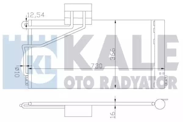 387800 Kale Oto Radyatör Радиатор кондиционера