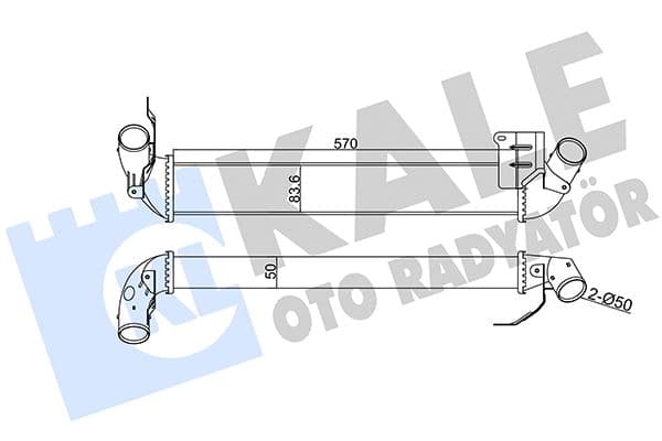 345120 Kale Oto Radyatör Інтеркулер