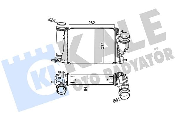 350985 Kale Oto Radyatör Інтеркулер
