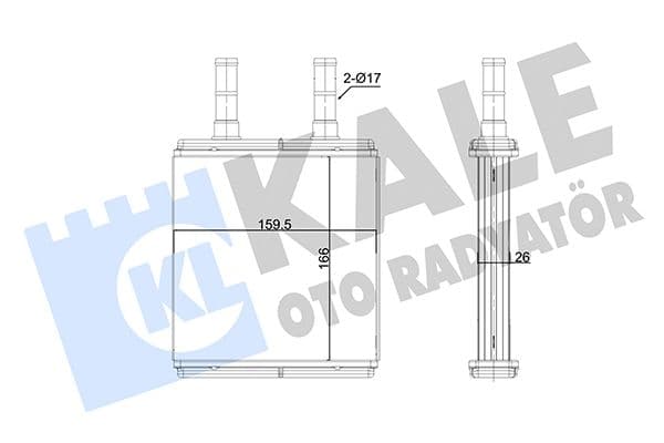 352110 Kale Oto Radyatör Радиатор печки для Hyundai Getz