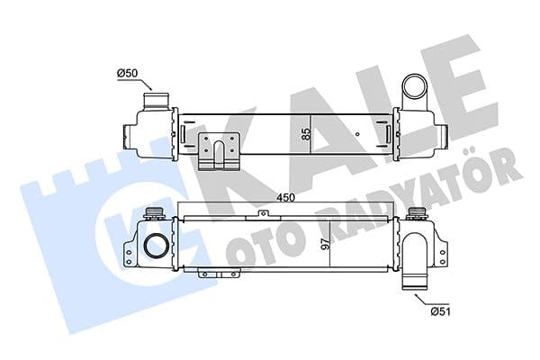 352475 Kale Oto Radyatör Интеркулер для Kia Sorento