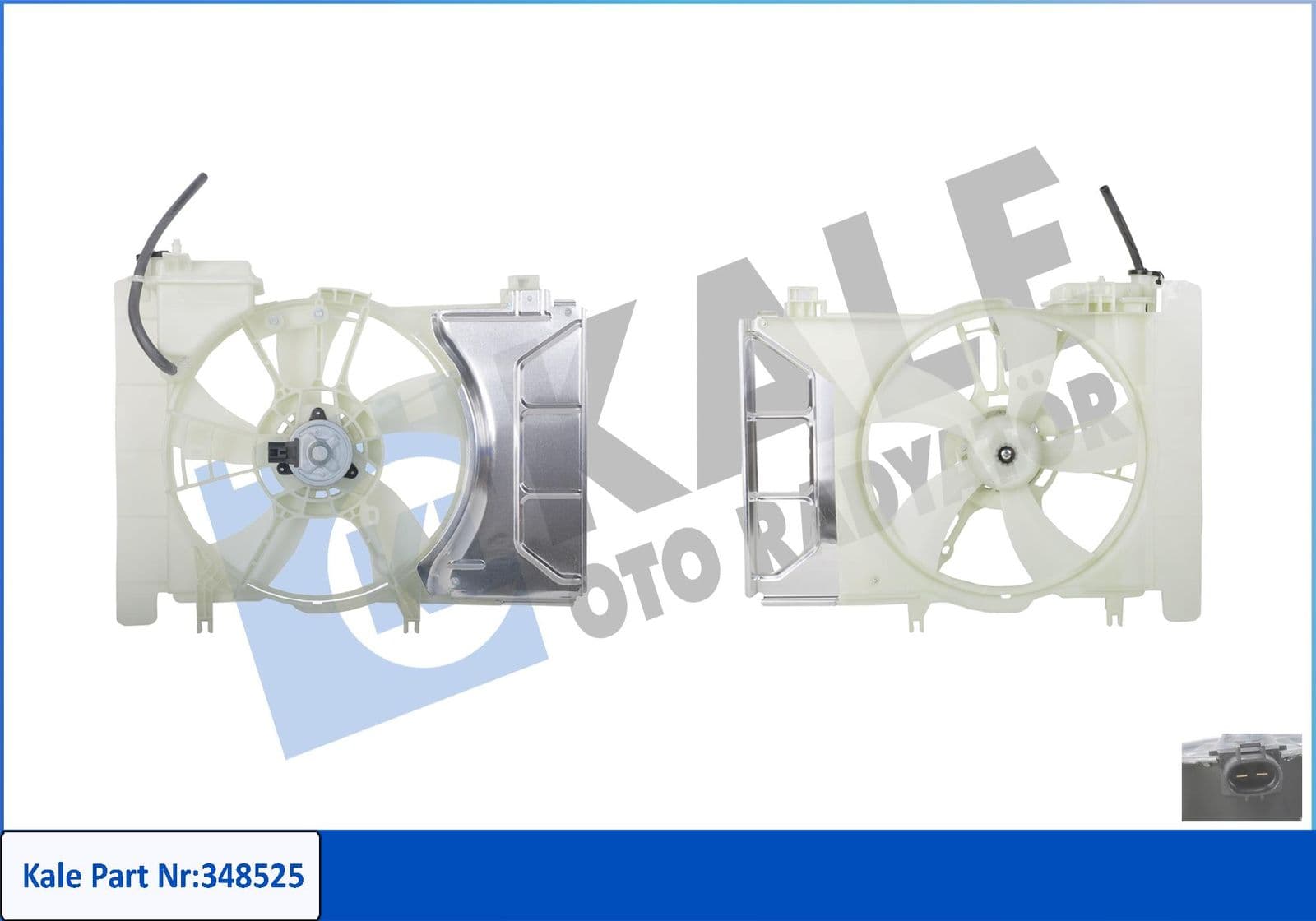 348525 Kale Oto Radyatör Вентилятор системы охлаждения двигателя для Toyota Yaris