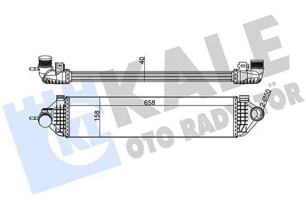 344915 Kale Oto Radyatör Інтеркулер