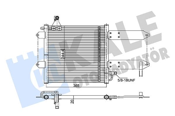 350710 Kale Oto Radyatör Радіатор кондиціонера