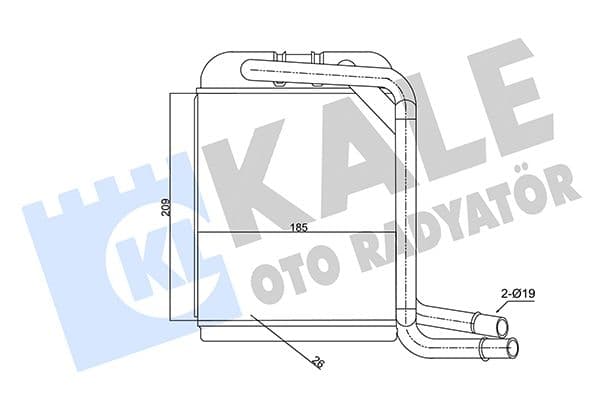 347380 Kale Oto Radyatör Радиатор печки