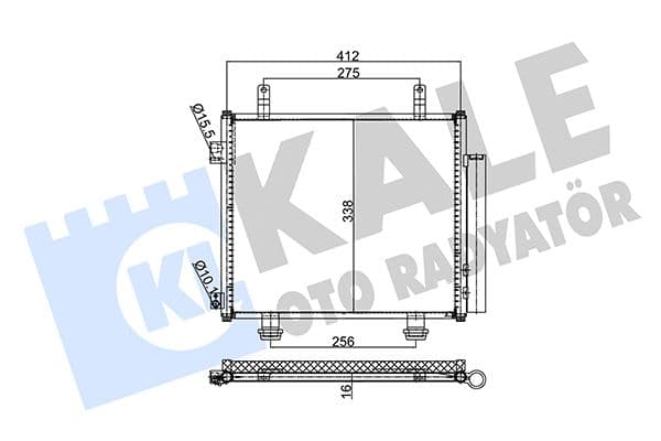 354040 Kale Oto Radyatör Радіатор кондиціонера