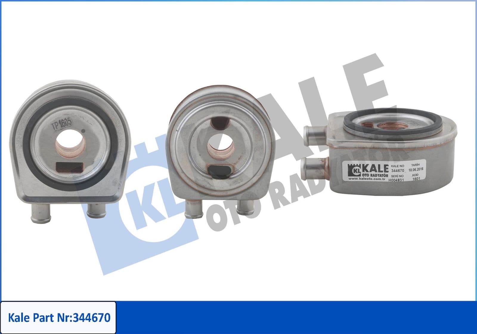 344670 Kale Oto Radyatör Оливний радіатор двигуна