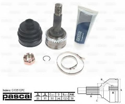 G10512PC Pascal ШРУС для Hyundai Atos