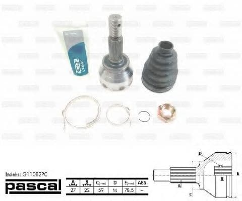 G11082PC Pascal ШРУС