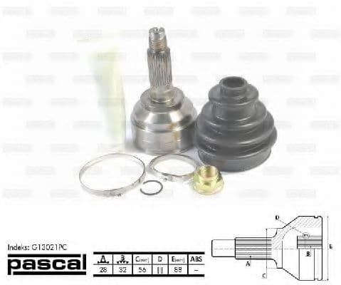 G13021PC Pascal Граната для Mazda 626