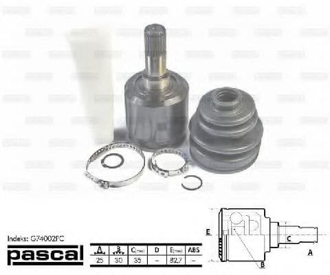 G74002PC Pascal ШРУС для Honda Civic