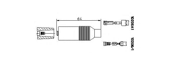 10205/1 Bremi Вилка котушки запалювання