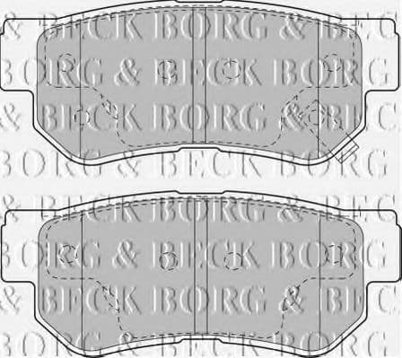 BBP1787 Borg & Beck Гальмівні колодки