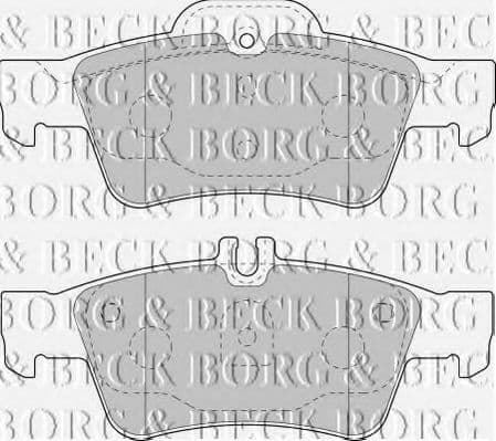 BBP1798 Borg & Beck Гальмівні колодки