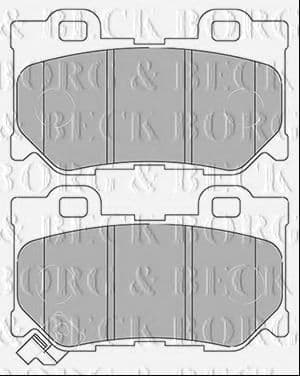 BBP2434 Borg & Beck Гальмівні колодки