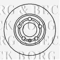 BBD4065 Borg & Beck Гальмівний диск