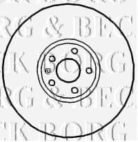 BBD4673 Borg & Beck Гальмівний диск для Audi TT