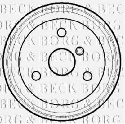 BBR7118 Borg & Beck Тормозной барабан