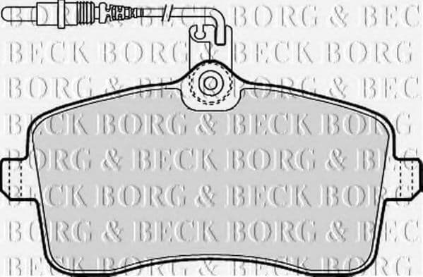 BBP1897 Borg & Beck Гальмівні колодки для Peugeot 407